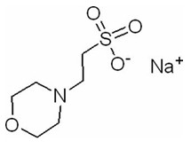 Mes-Na 2 van CAS 71119-23-8 het Natriumzout van Ethanesulfonic (van n-Morpholino) Zuur